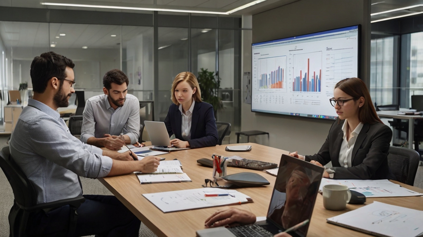 Equipo de AUDIT+ analizando estados financieros